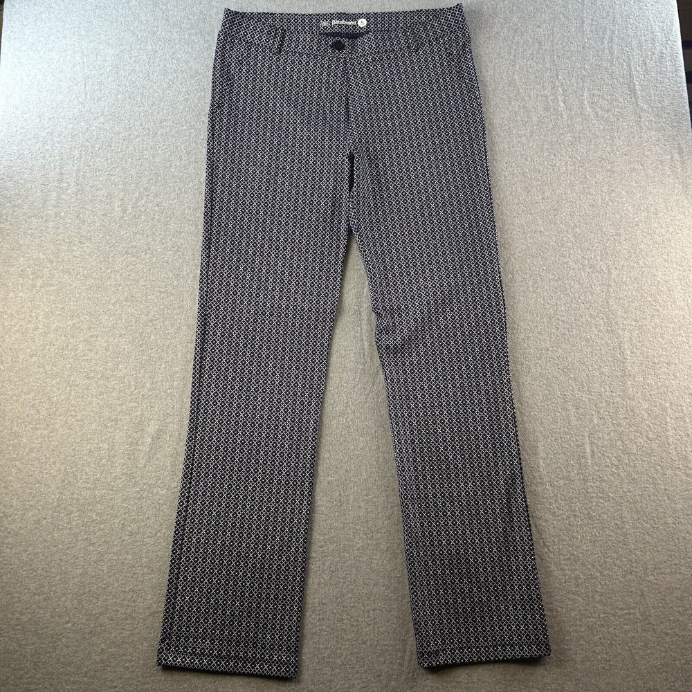 Patterned Straight-Leg Women’s Pants - Black & White